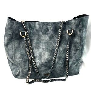 ALDO Tote Gray Bag Gold Chain Magnetic Super Soft